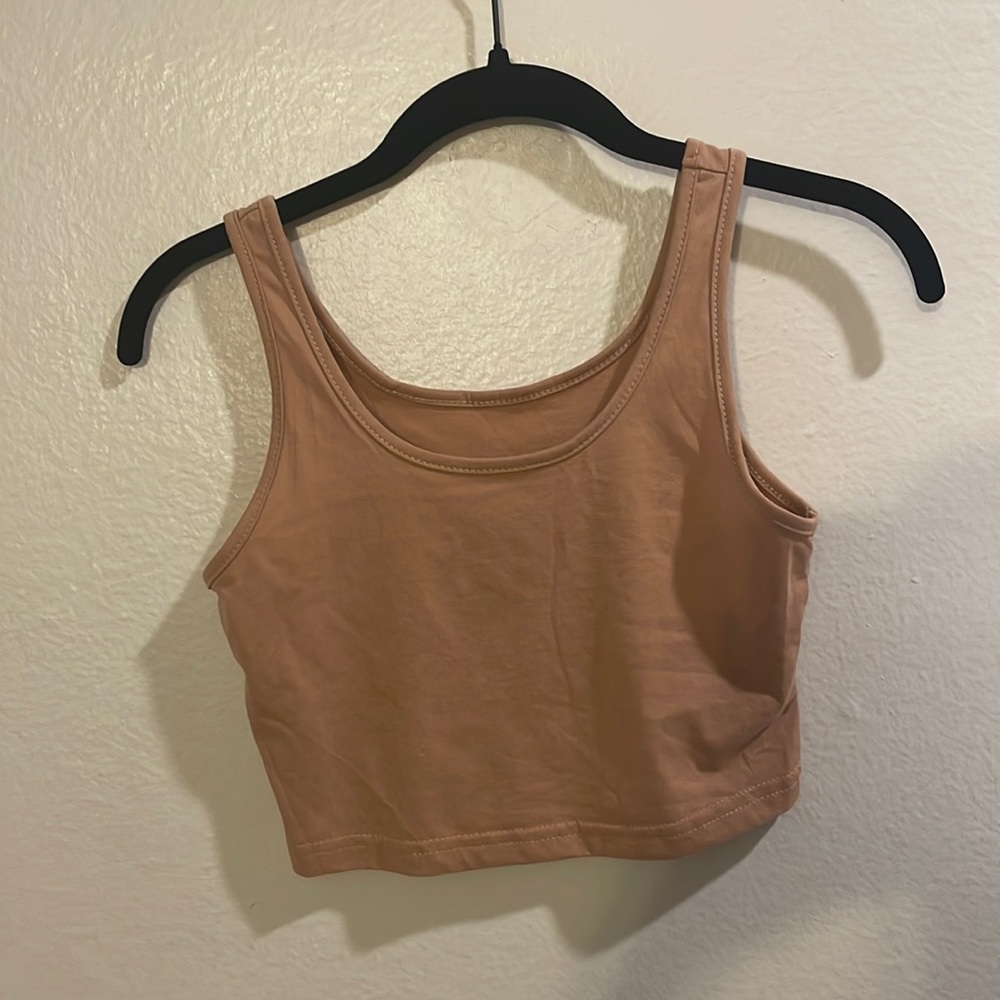 Brown tank top